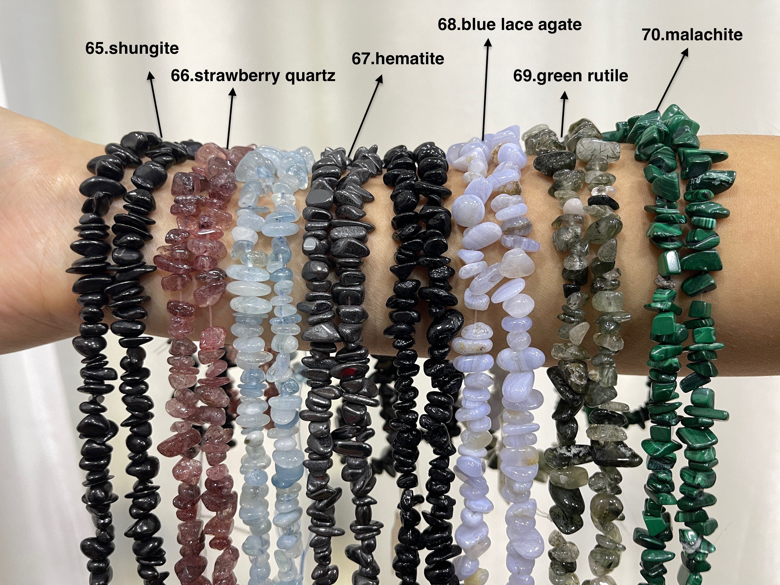 Mini collana di perline di pietre preziose 2mm sfaccettato quarzo agat naturale moda femminile girocollo per gioielli da donna ragazza regalo all'ingrosso  36