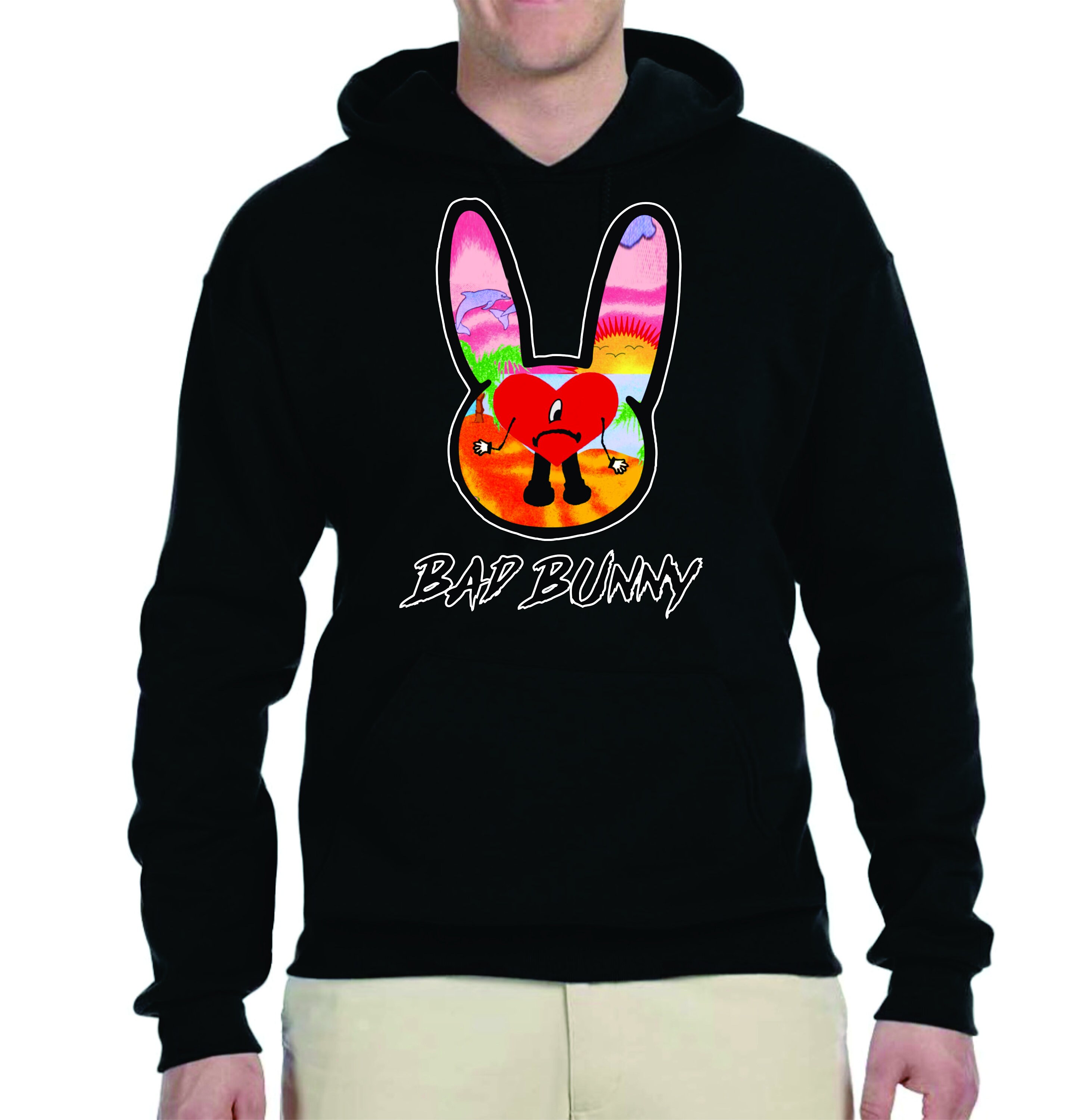Bad bunny logo hoodie hotsell