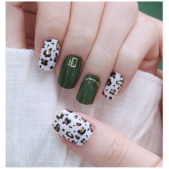 Gorgeous Green Leopard Nail Art  Leopard nails, Leopard nail art