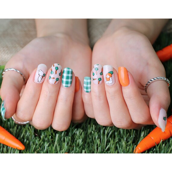 Extremely Rabbit I Like Carrot 45664 - Zipkok® Gel Nail Strips 20