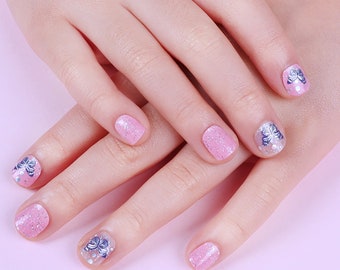 nail　　　　　ZARA164 Sunshine Flying 45915 - Zipkok® Gel Nail Strips for Kids 16