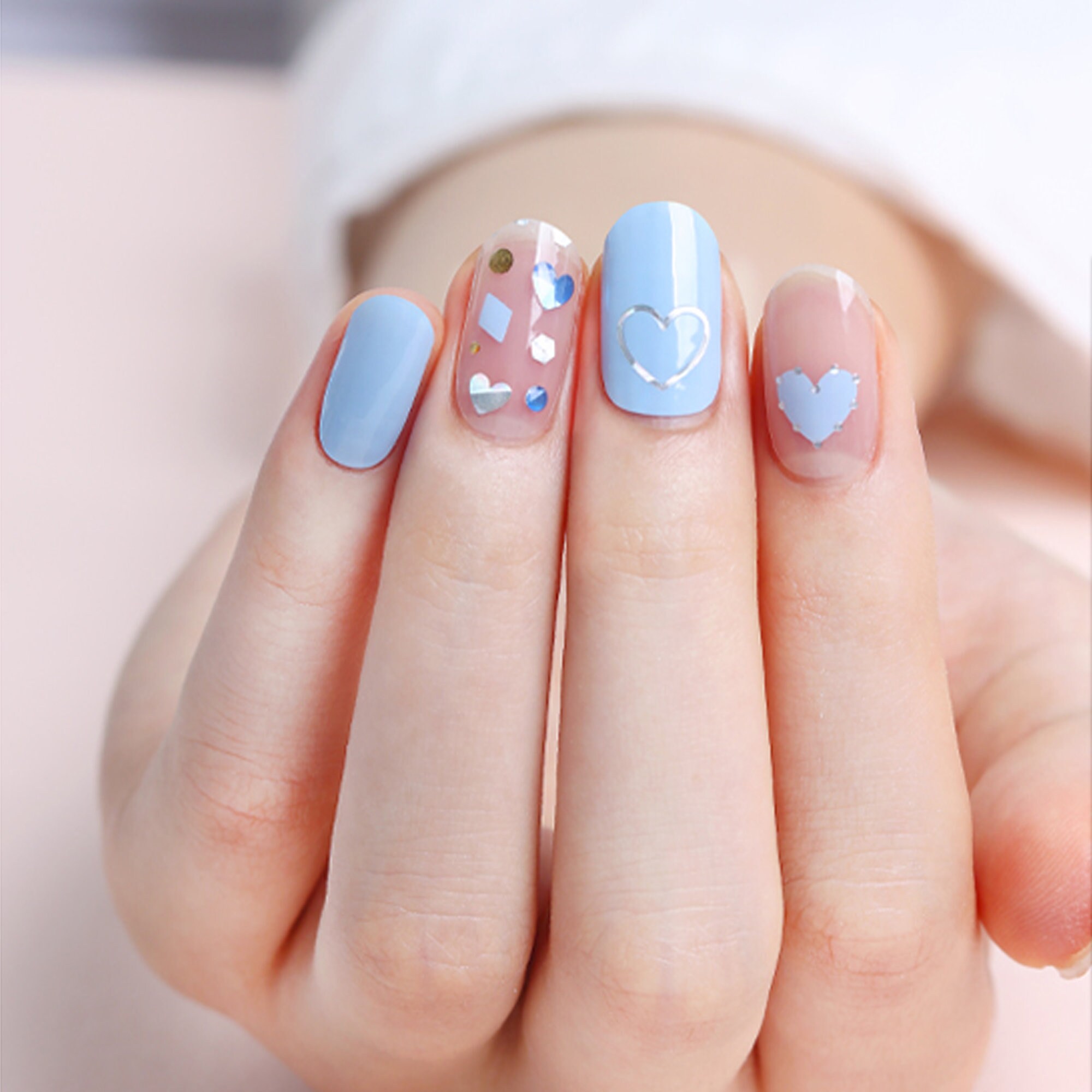 Cool Date 45832 - Zipkok® Gel Nail Strips 20 Nail Art Stickers in