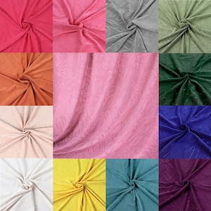 55&quot; 180-190GSM 25 Color 190GSM Polyester Single Spandex Knit Jacquard Piece Dyed Fabric by The Yard/YU-7314PD