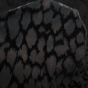 58/60&quot; Inversed Leopard Pattern Nylon/Polyester/Spandex Knit Velvet Burn Out P/D Sheer Fabric by the Yard/YU-2993