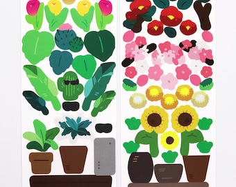 Yooniaworld Flower Garden Stickers