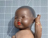 African German American Black Composition 39 Topsy 39 Doll 11 Inches - Damaged