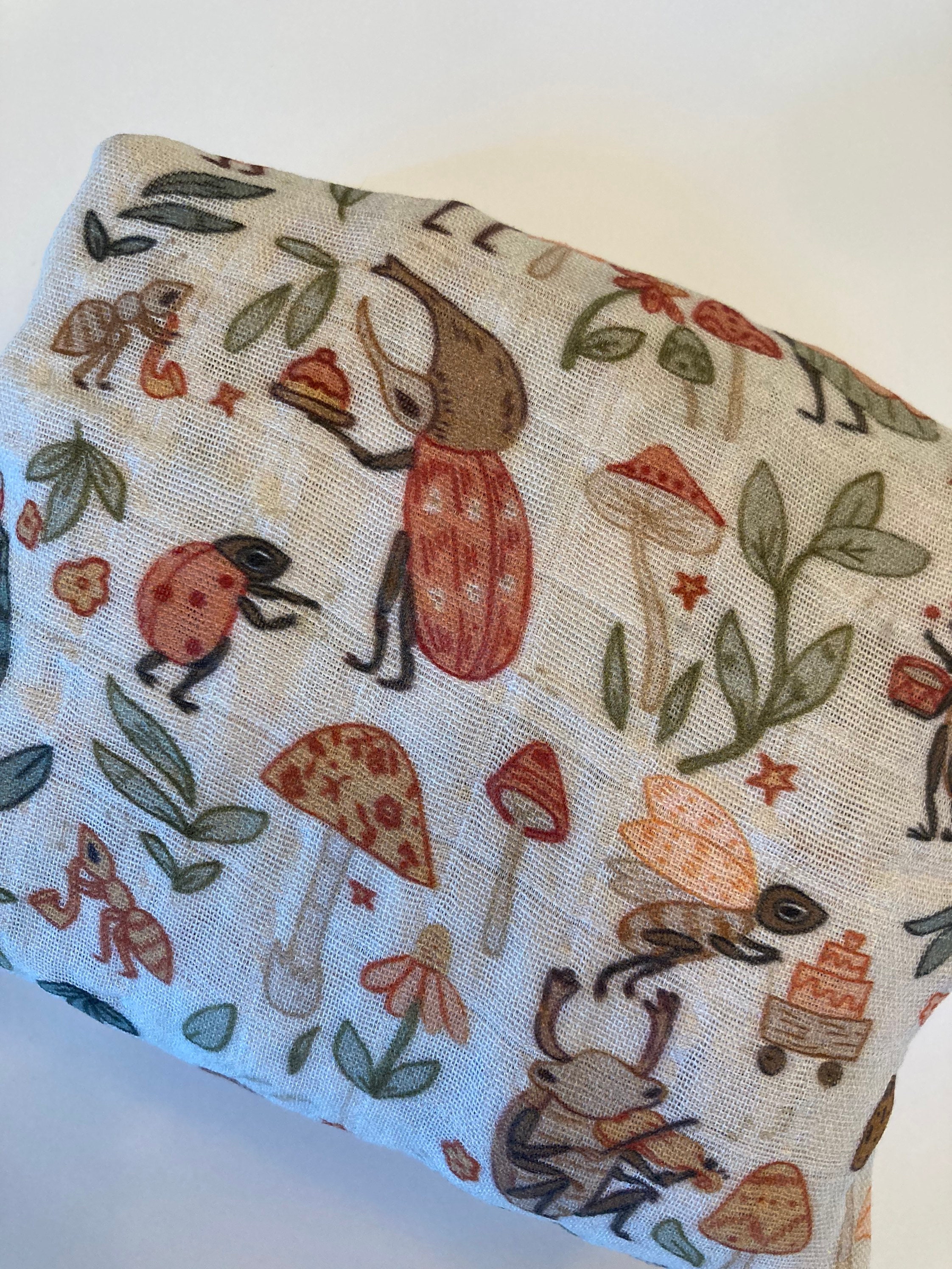 Organic Fitted Crib Sheet Insect Party - Etsy