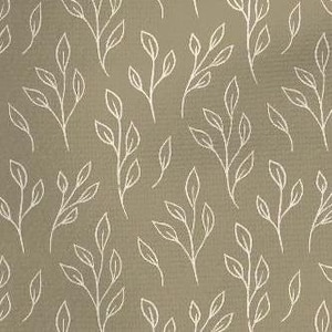 Organic Crib Sheets, Leaves on Sage Green, Gender Neutral - Matching Items Available