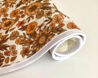 Burp Cloths - So 70's Floral