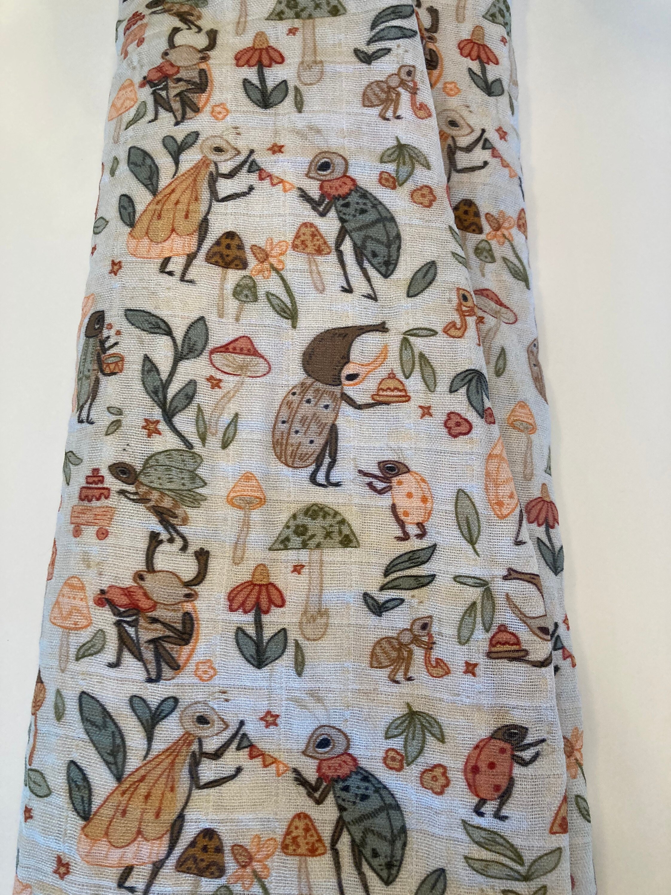 Organic Fitted Crib Sheet Insect Party - Etsy
