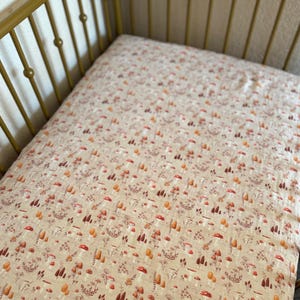 Mushroom Nursery Goods, Organic Crib Bedding, Changing Pad Covers, Mini Crib Sheets, Bassinet Sheets, & Swaddles