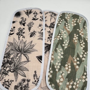 Paños de muselina florales para eructar, caja de regalo para baby shower, artículos de guardería para bebé niño y niña.