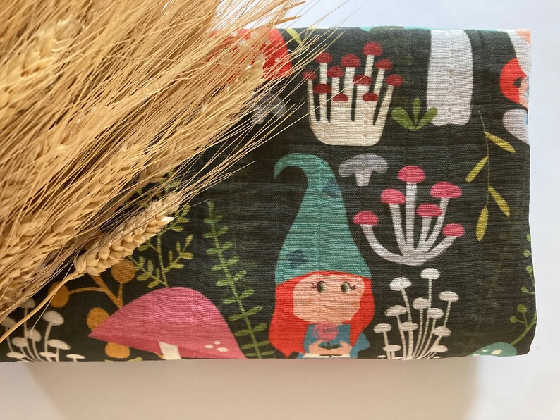 Gnome Crib Sheets Muslin Swaddles Changing Pad Covers Etsy