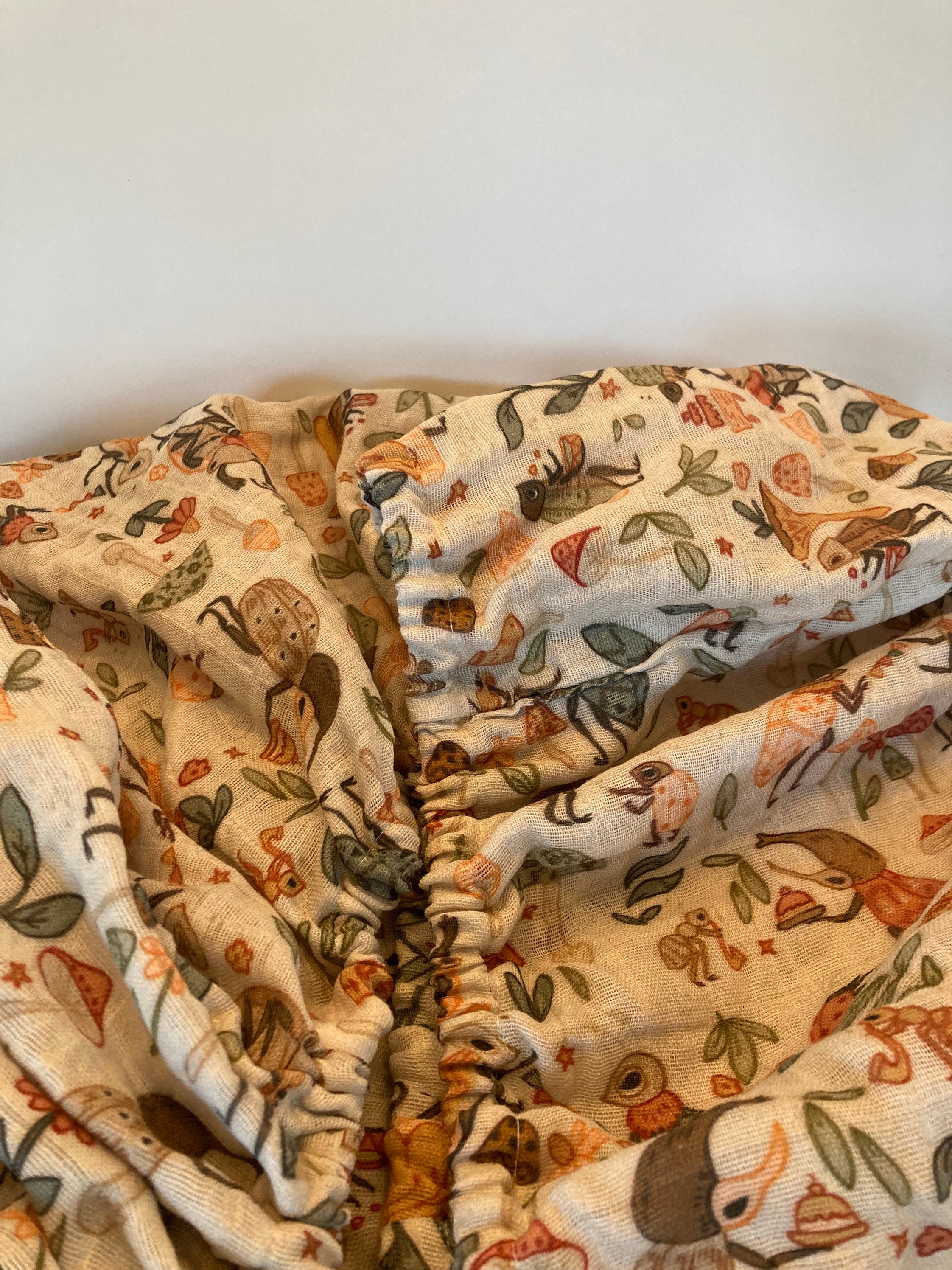 Organic Fitted Crib Sheet Insect Party Etsy