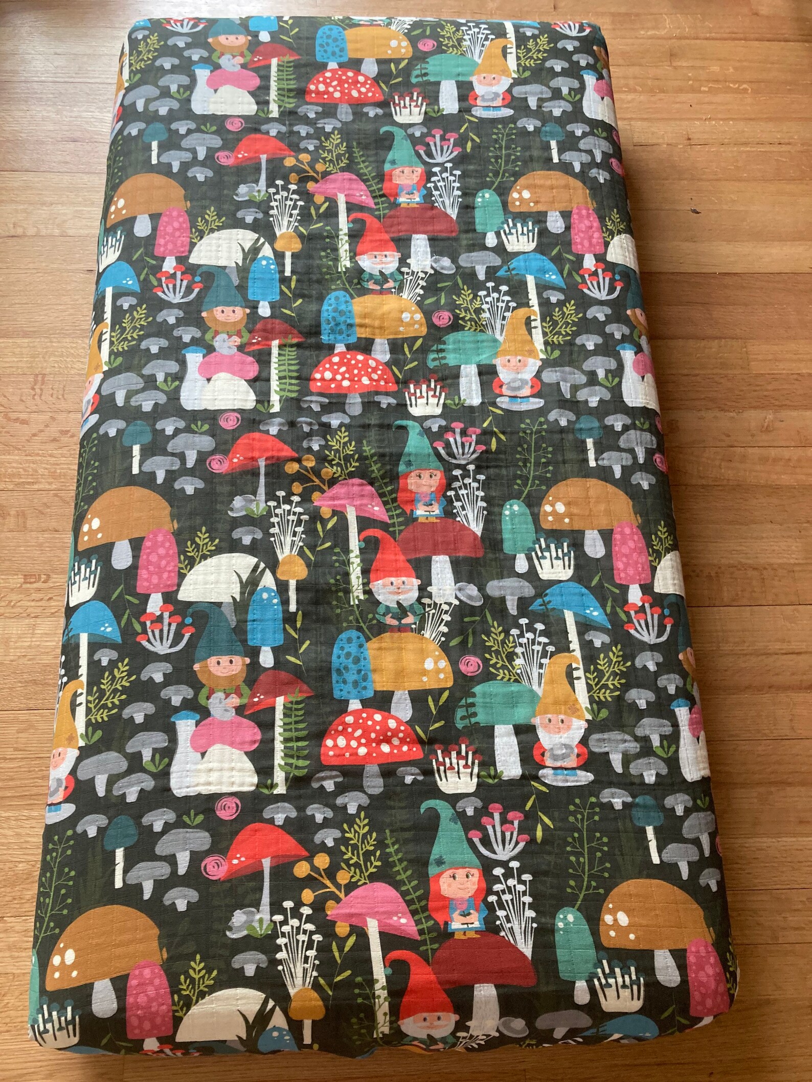 Gnome Crib Sheets Muslin Swaddles Changing Pad Covers Etsy