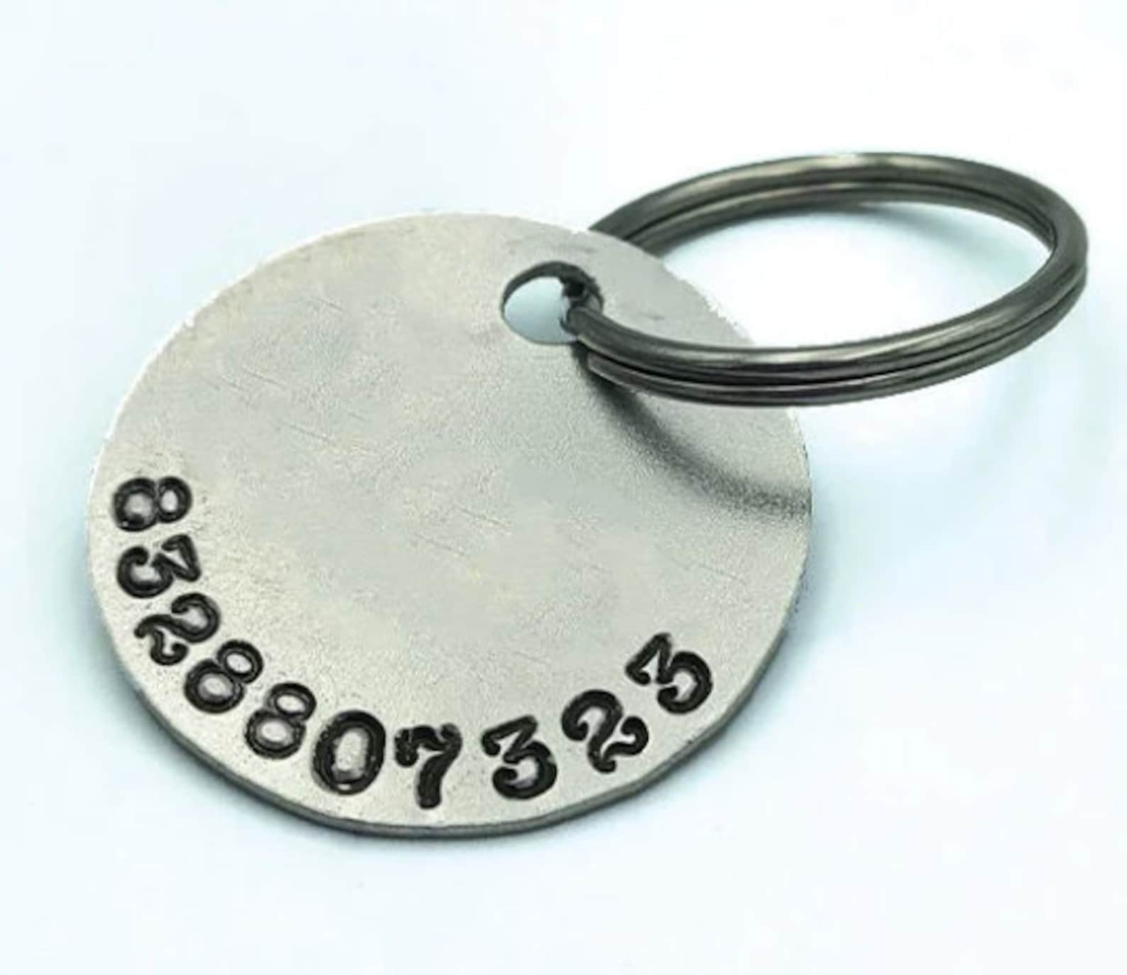 Custom Hand Stamped Dog Tags Simple Handmade Pet Id Tag Etsy