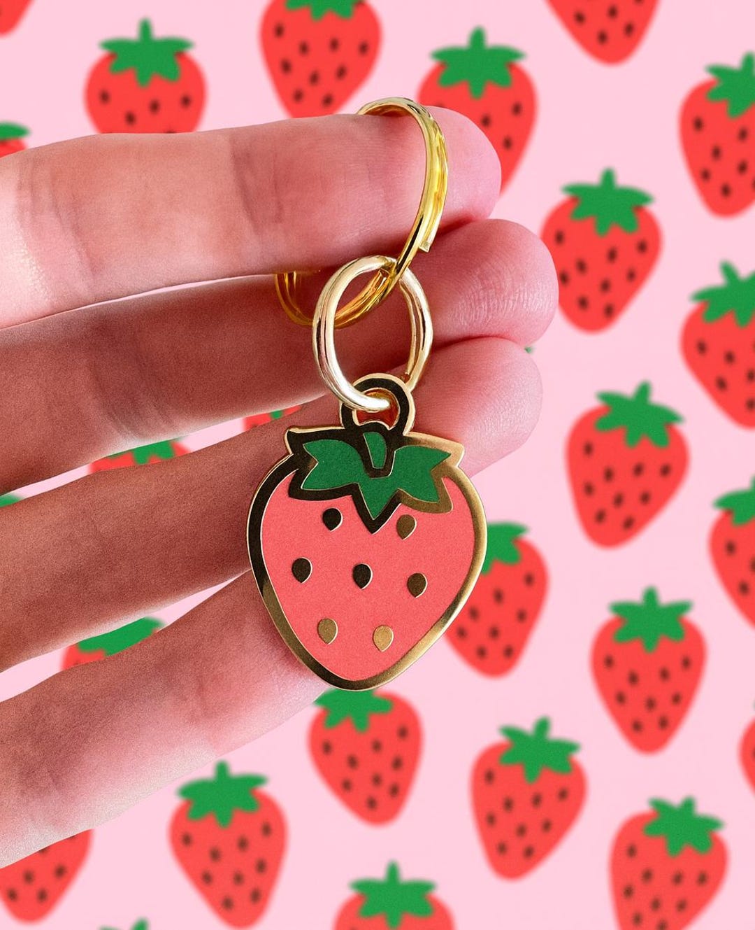 Raspberry Dog Tag Strawberry Enamel Pet Tag: Engraved Dog Cat ID - Etsy