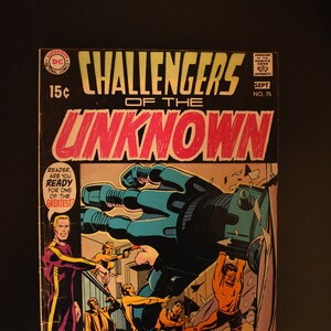 Vintage DC Comic Challengers of the Unknown No. 75 1970