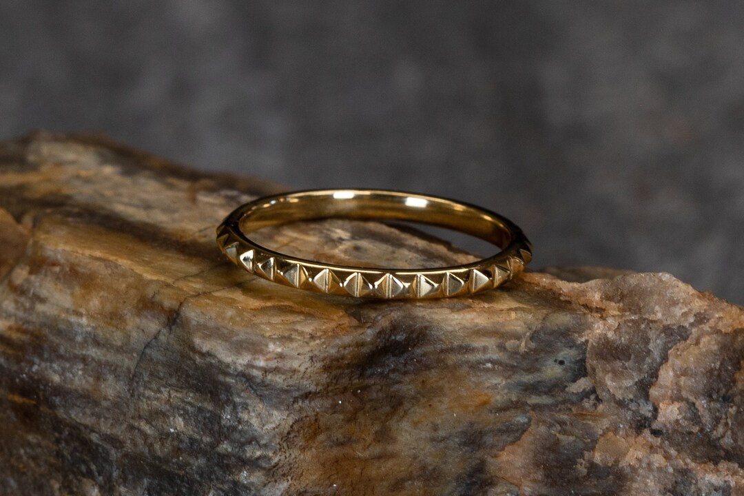 Stackable Rings Yellow Gold 14K Yellow Gold Stackable Ring - Etsy