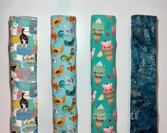 Teal Seat Belt Cover, Purse Neck Strap Pad, Solid Cat Llama Blue, Soft 100% Cotton, Padded Shoulder, Car Seatbelt Cushion, Snap Adult Kid XL