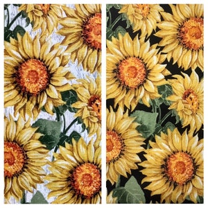 Sunflower Seat Belt Cover, Black Yellow Floral Stalk, Purse Shoulder Strap Pad, Car Seatbelt Neck Cushion, Padded Cotton, Soft Comfortable Copy