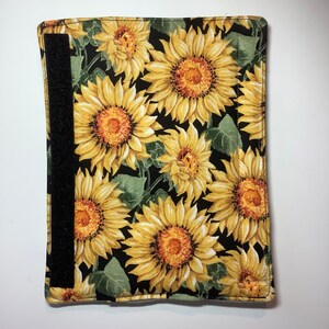 Sunflower Seat Belt Cover, Black Yellow Floral Stalk, Purse Shoulder Strap Pad, Car Seatbelt Neck Cushion, Padded Cotton, Soft Comfortable Copy