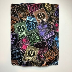 Tarot Card Car Seatbelt Cover, Rainbow Black Cat Moon Deck, Occult Witchy New Age, Soft Padded, Shoulder Belt Cushion, Neck Strap Pad, Snap