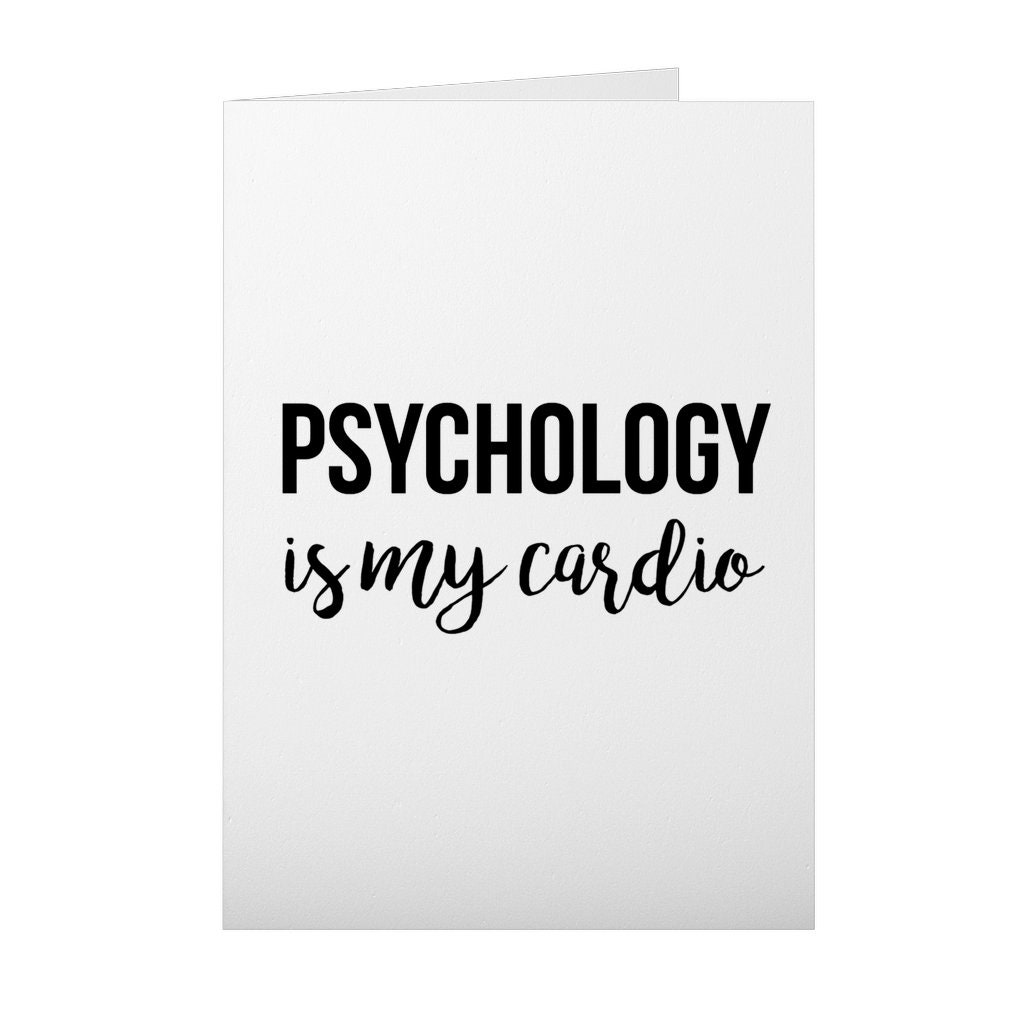 Psychologie Card Psycholoog Gift Kaart voor Psycholoog Etsy Nederland