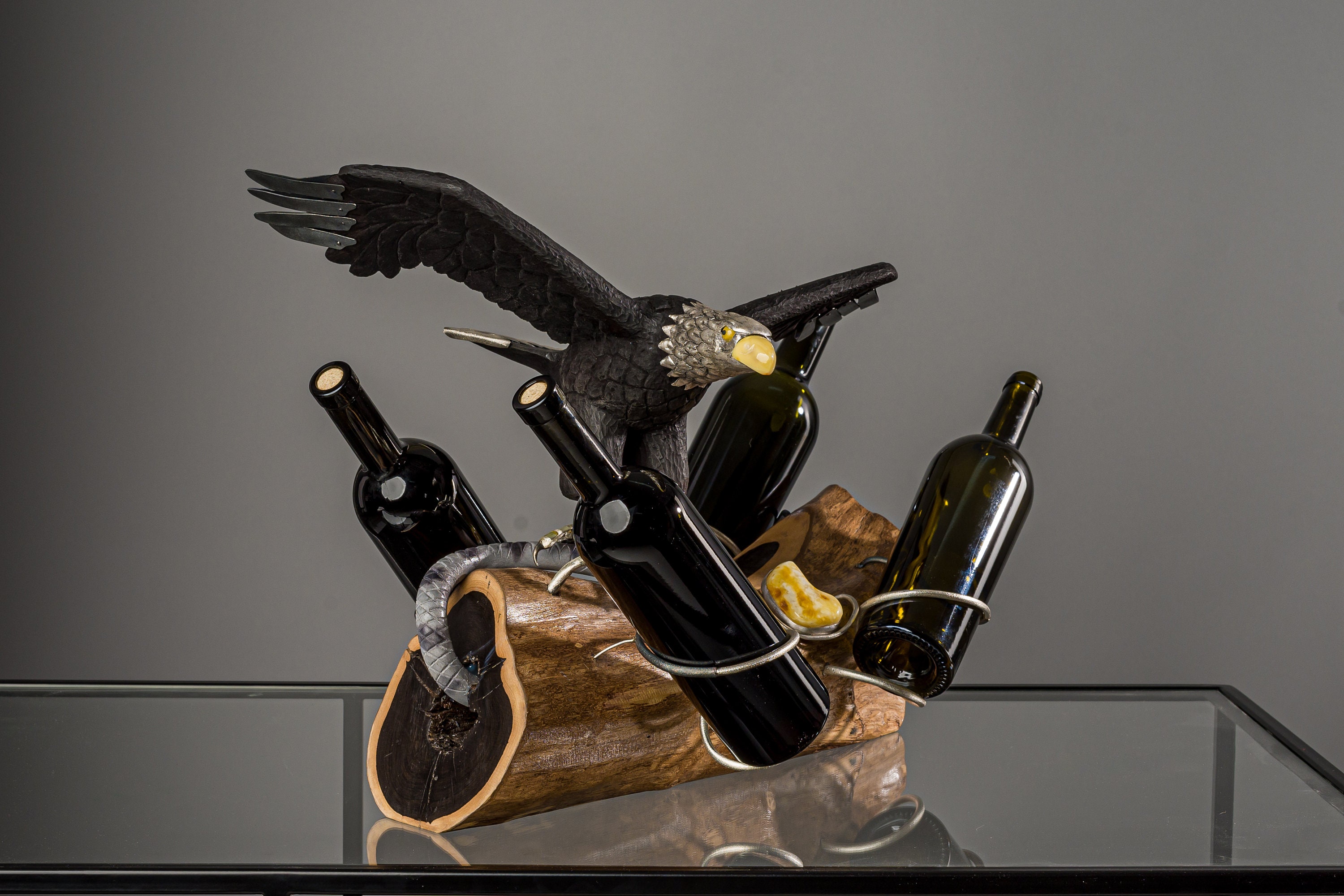 Eagle wine bottle holder sale