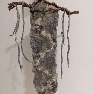 Wool painting, Felted wall art, Felted wall decor, Textile wall hanging