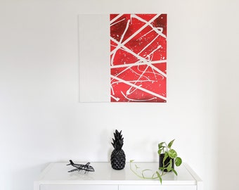 Abstract paint, original and unique, modern, abstract, wall decor, painted by hand