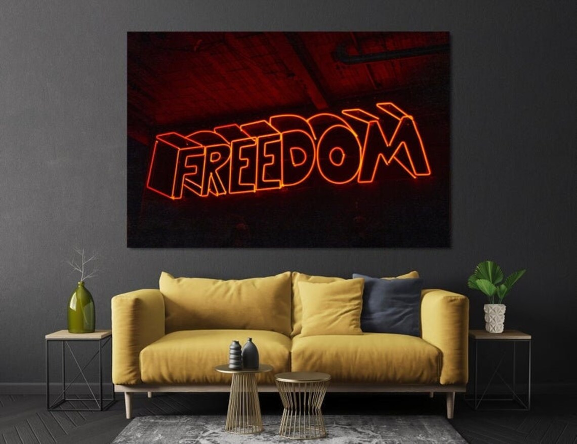 Freedom wall art inspirational quote printable wall art Etsy