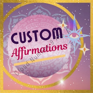 Custom Affirmations | 48H From Purchase | Spiritual Advice