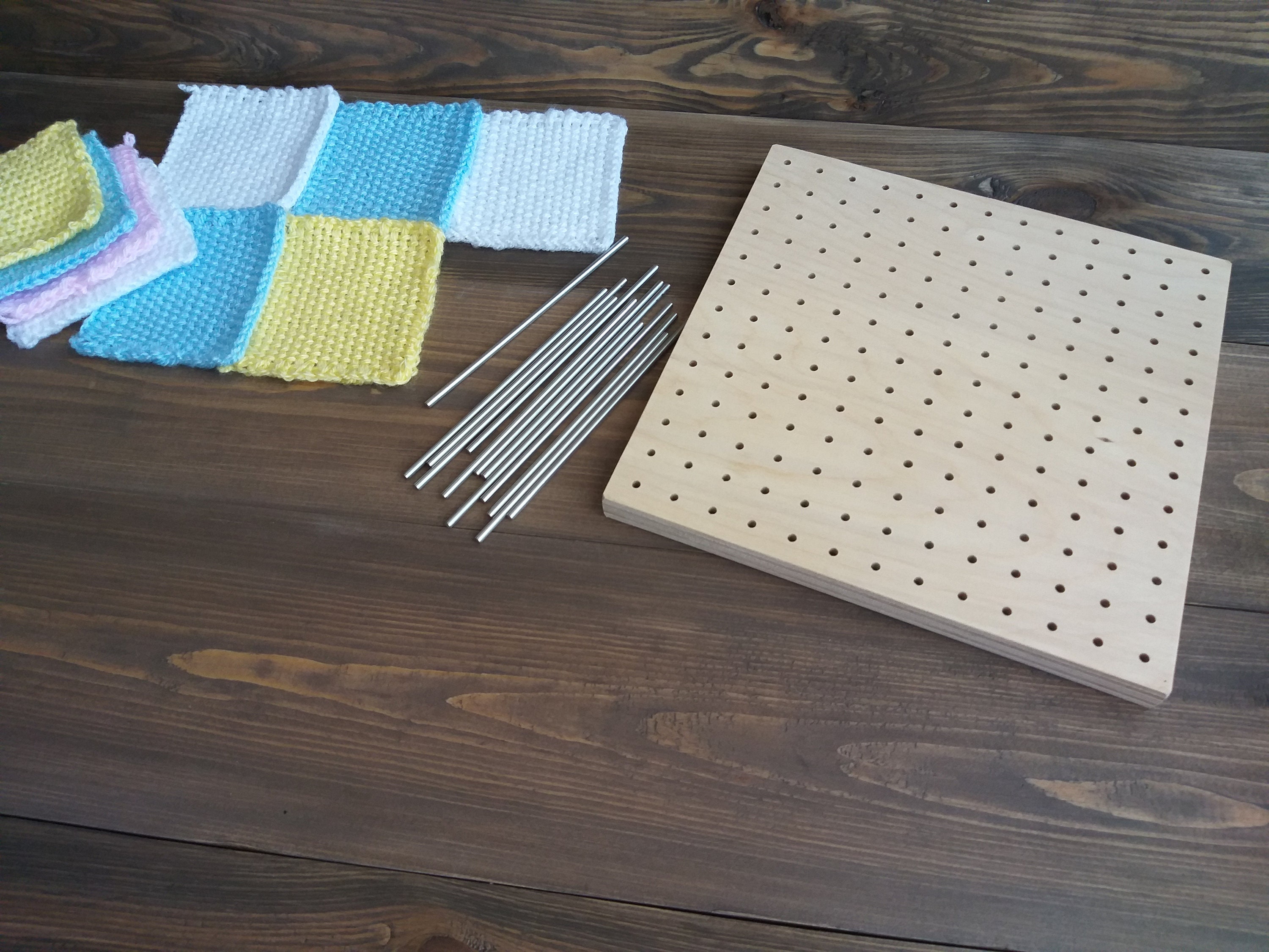 Hexagon Crochet Blocking Board and Stainless Steel Pins Knitting Block  Handmade