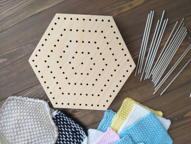 Crochet blocking board Hexagon blocking board Wooden Etsy