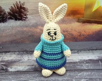 Amigurumi  bunny crochet pattern. Amigurumi Easter rabbit pattern. PDF. English.