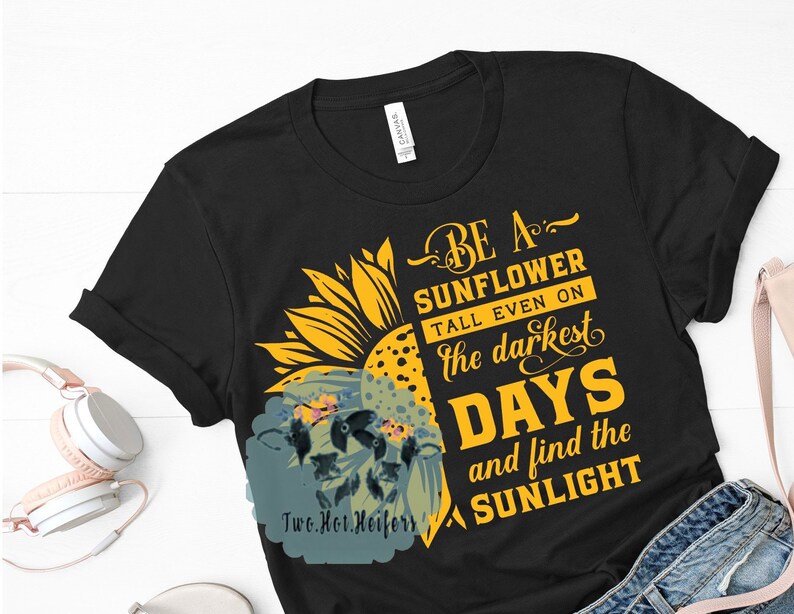 Be a sunflower Sunflower t shirt Birthday gift Mothers day | Etsy