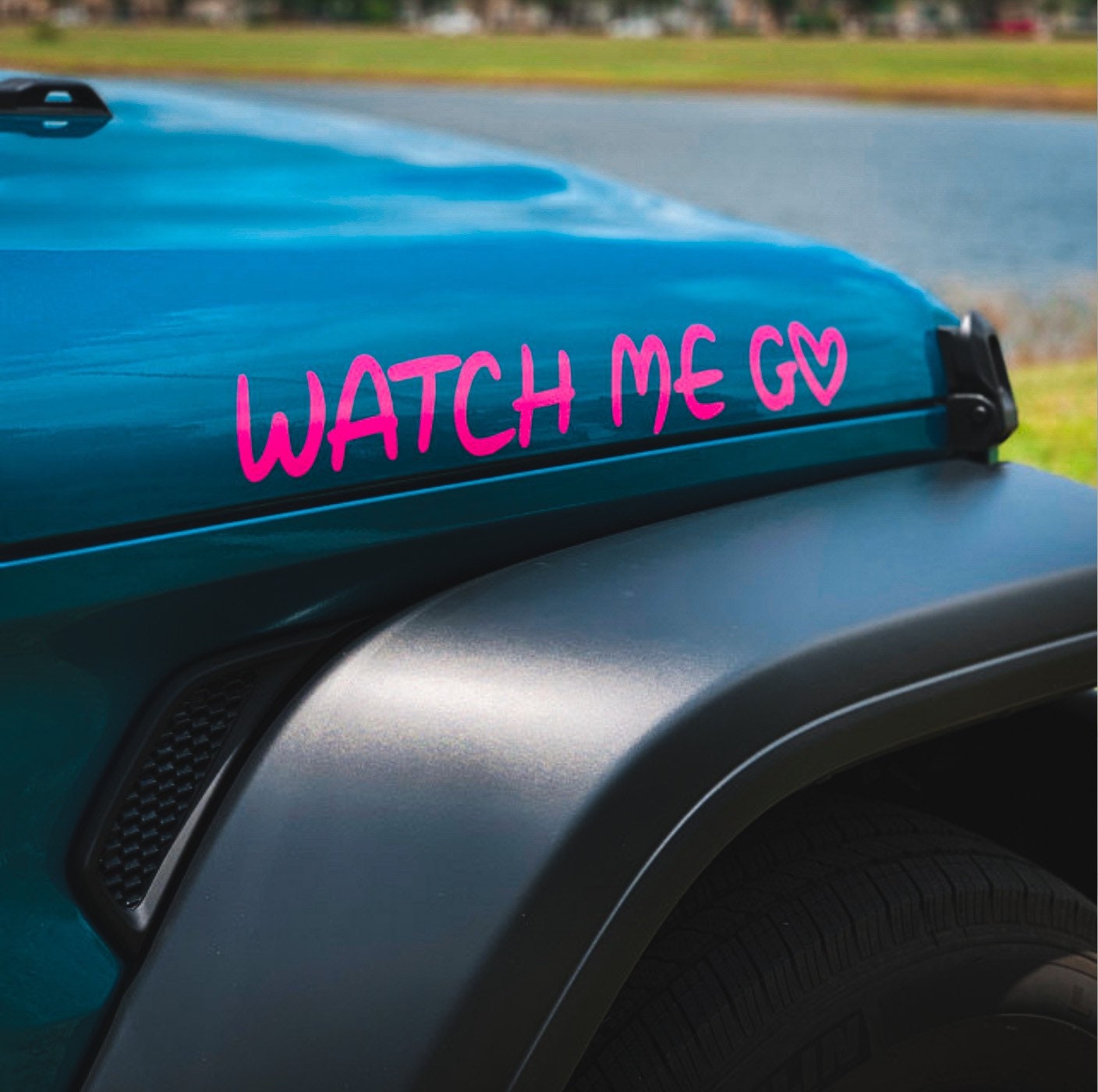 Set of 2 Custom Jeep Hood Name Decal Stickers // Vehicle Truck Etsy