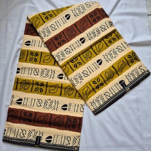African Wax fabrics 100% cotton &quot;kita kente&quot;  | Original wax fabric| Fabric for DIY| Kitenge