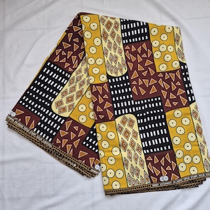 African Wax fabrics 100% cotton &quot;kita kente&quot;  | Original wax fabric| Fabric for DIY| Kitenge