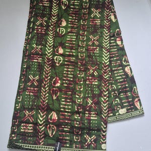 African Wax fabrics 100% cotton &quot;kita kente&quot;  | Original wax fabric| Fabric for DIY| Kitenge
