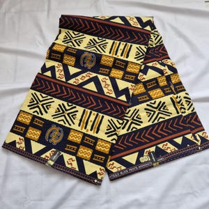 African Wax fabrics 100% cotton &quot;kita kente&quot;  | Original wax fabric| Fabric for DIY| Kitenge