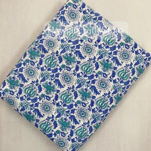 Indian Hand Block Print Soft Fabric Cloth By Yard, 100 % Pure Cotton Fabric For Dress Making ,Sewing, Crafting, unstitched  fabric