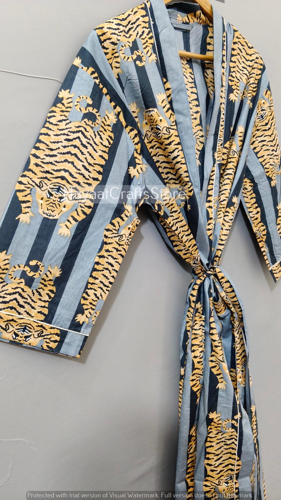 TIGER PRINT ROBE Womens Robe for Girlfriend Kimono Beach Cover Up - Etsy