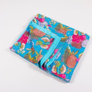 Indiase handgemaakte Kantha Quilt sprei gooien katoenen deken Gudari Queen Bedcover en Twin Bedcover, Express Shipping gratis