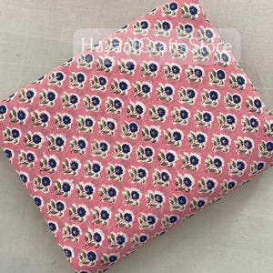 Beautiful Print Fabric Indian Hand Block Print Running Fabric Handmade Fabric Sanganeri Cotton Garment Materials By The Yard