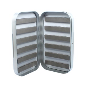 Original Richard Wheatley Aluminium 6&#39;&#39; Fly Fishing Box Easy Slot in Lid & Base Free Engraving Options