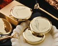 Engraved Bridesmaid Gift — Portable Compact Mirror | Bridesmaid Thank-You Gift | Elegant Gift for the Bride | Personalized Travel Mirror