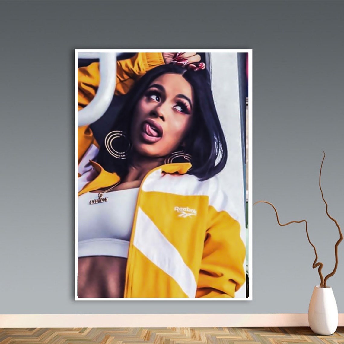 Cardi B Poster Canvas Cardi B Print Canvas Print Poster | Etsy
