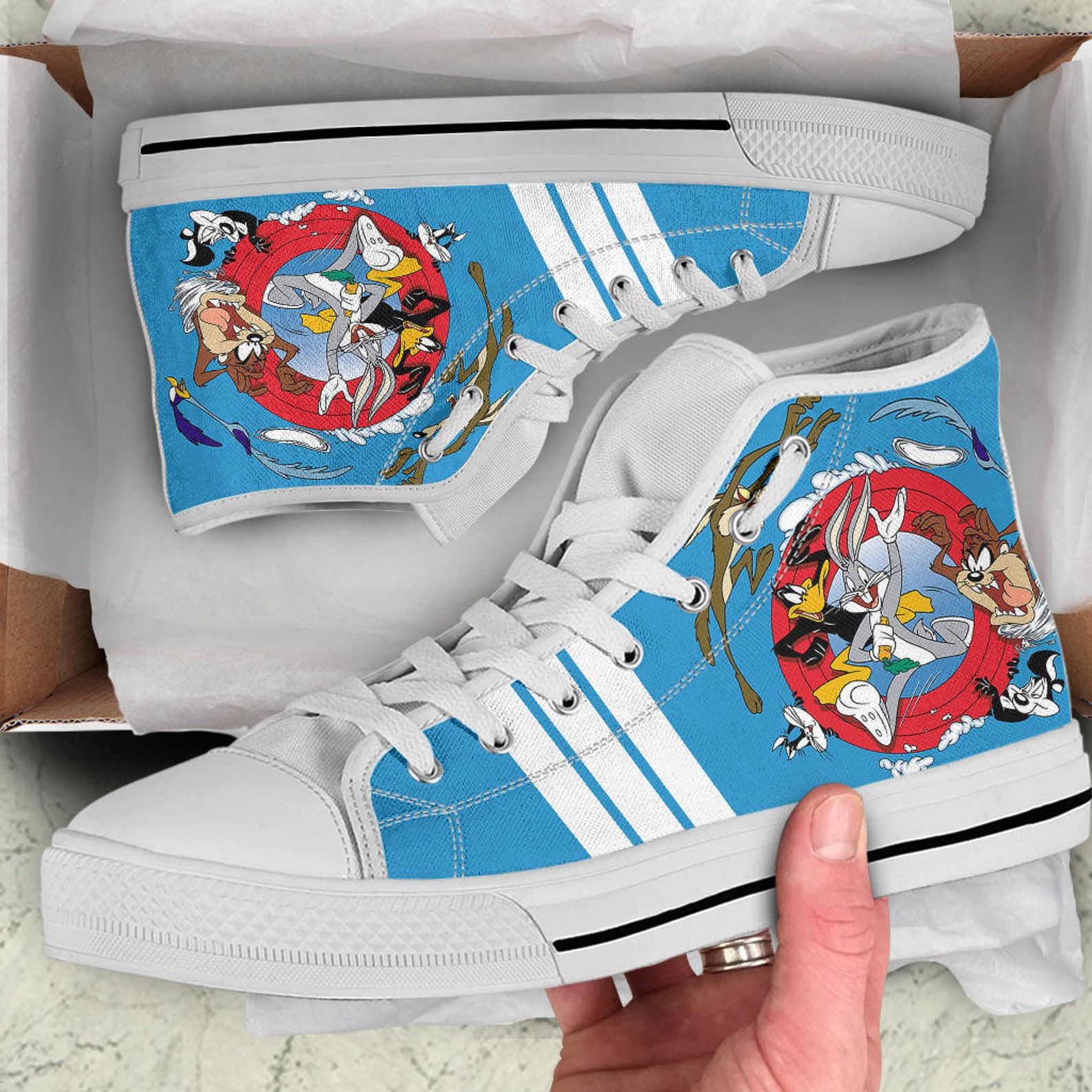 looney tunes custom shoes
